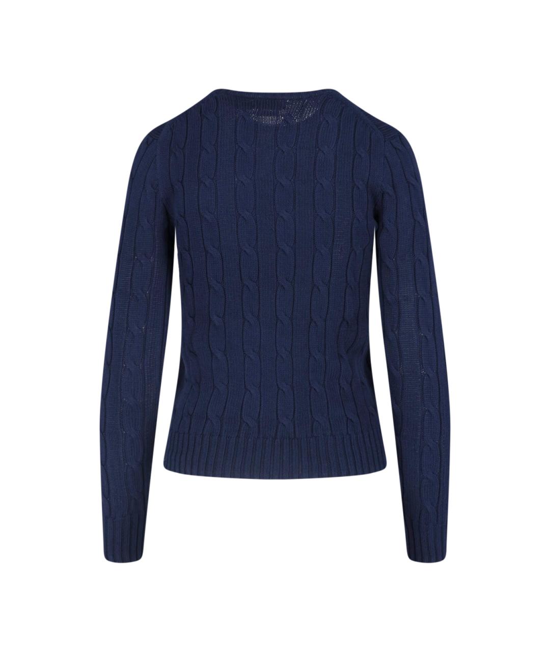 POLO RALPH LAUREN Синий хлопковый джемпер / свитер, фото 2