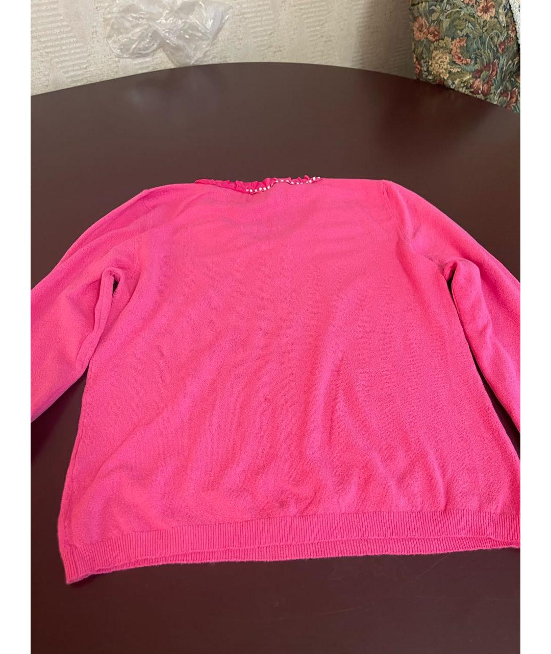 BLUMARINE Коралловый хлопко-эластановый джемпер / свитер, фото 6