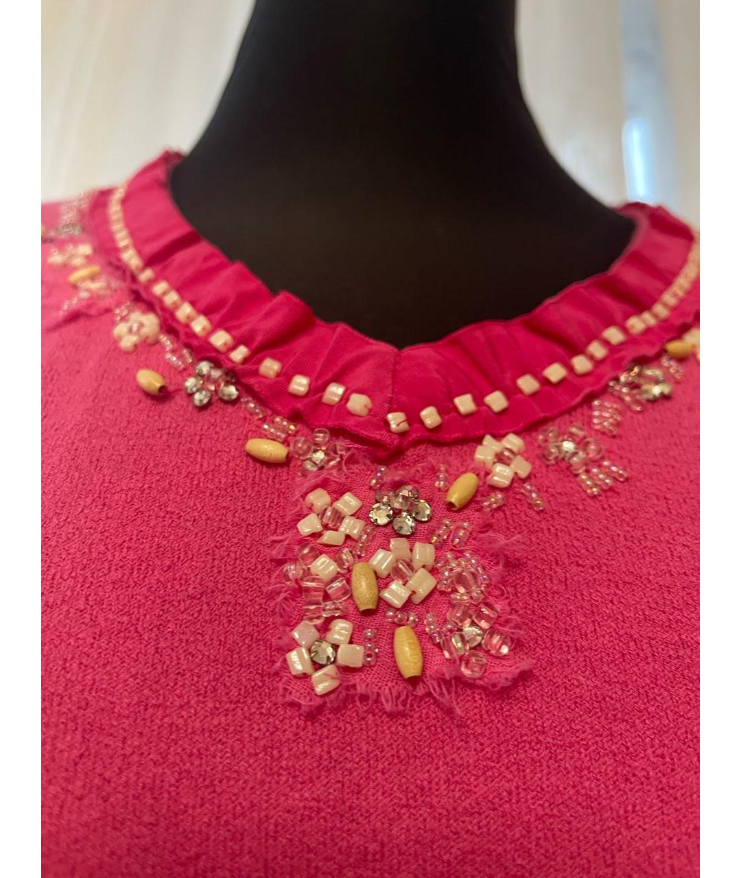 BLUMARINE Коралловый хлопко-эластановый джемпер / свитер, фото 2