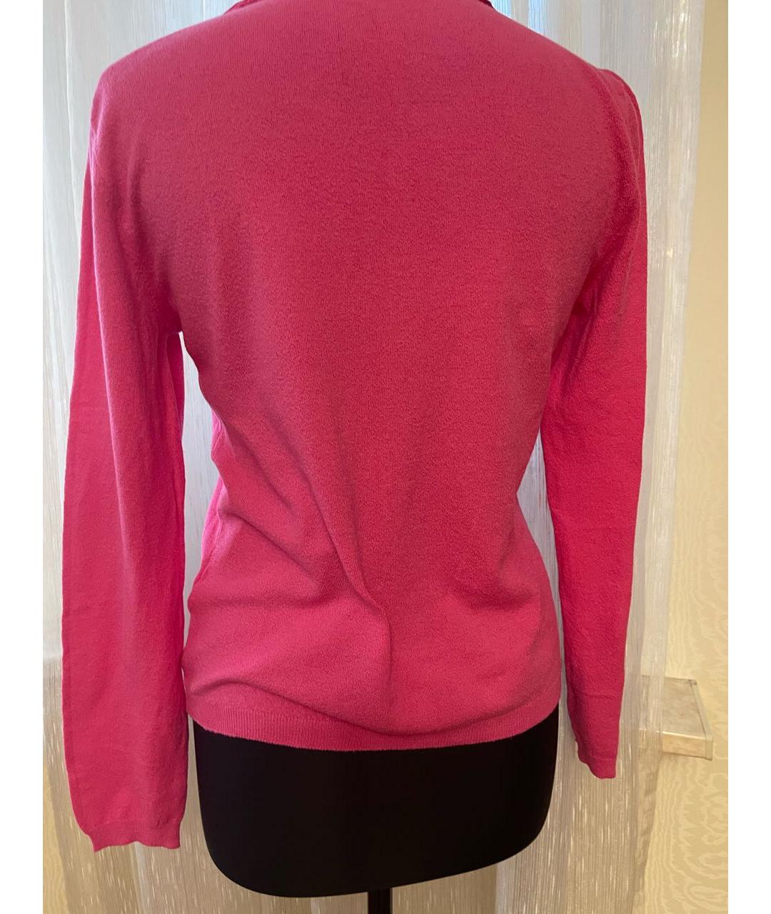 BLUMARINE Коралловый хлопко-эластановый джемпер / свитер, фото 3