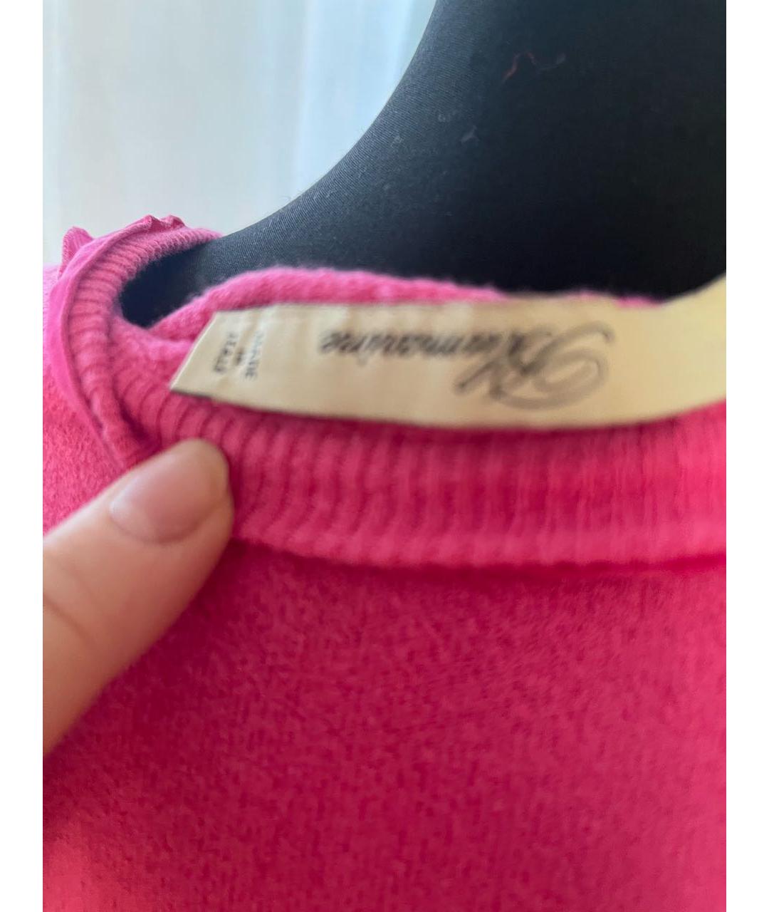 BLUMARINE Коралловый хлопко-эластановый джемпер / свитер, фото 8