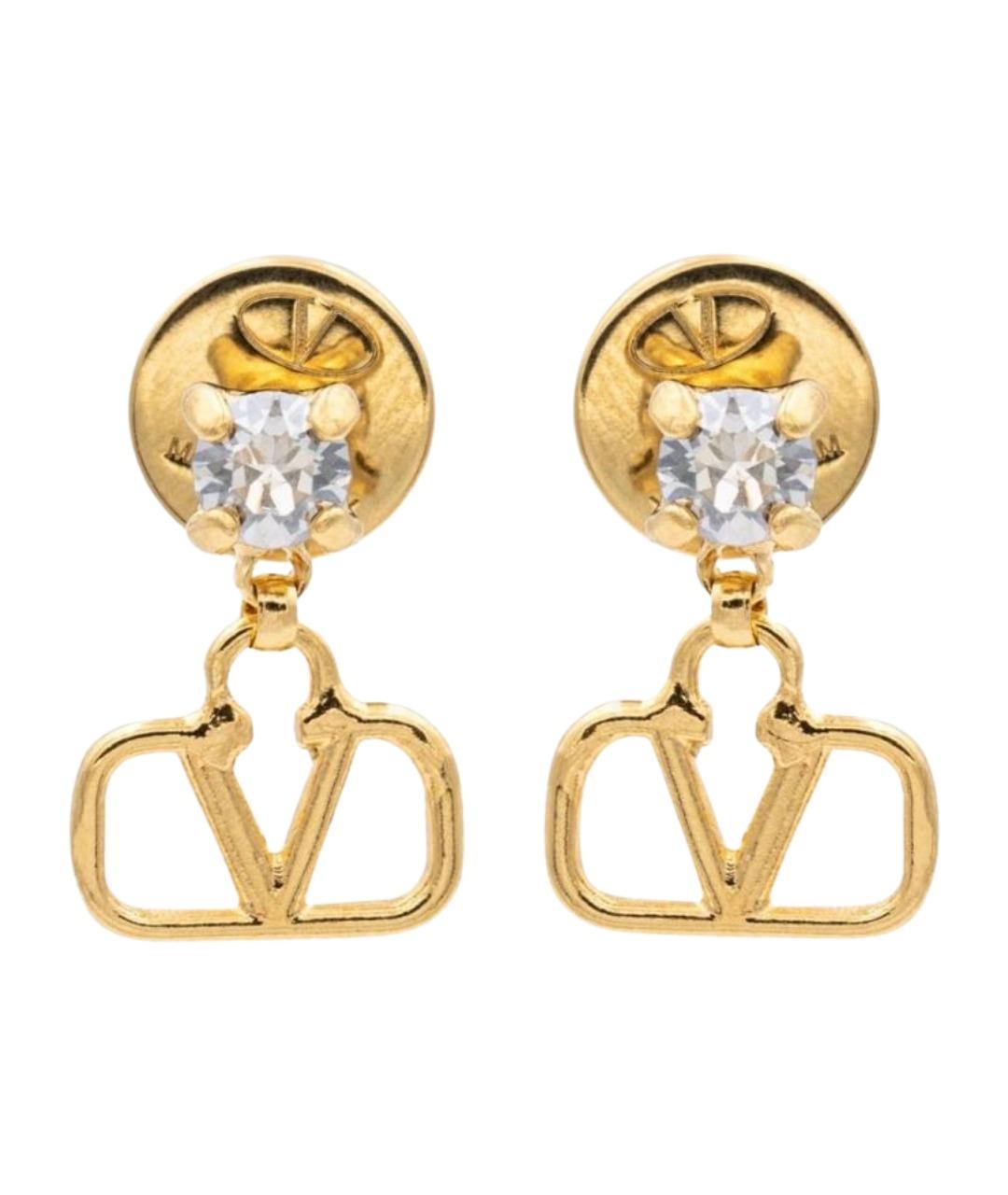 VALENTINO Золотые латунные серьги, фото 1