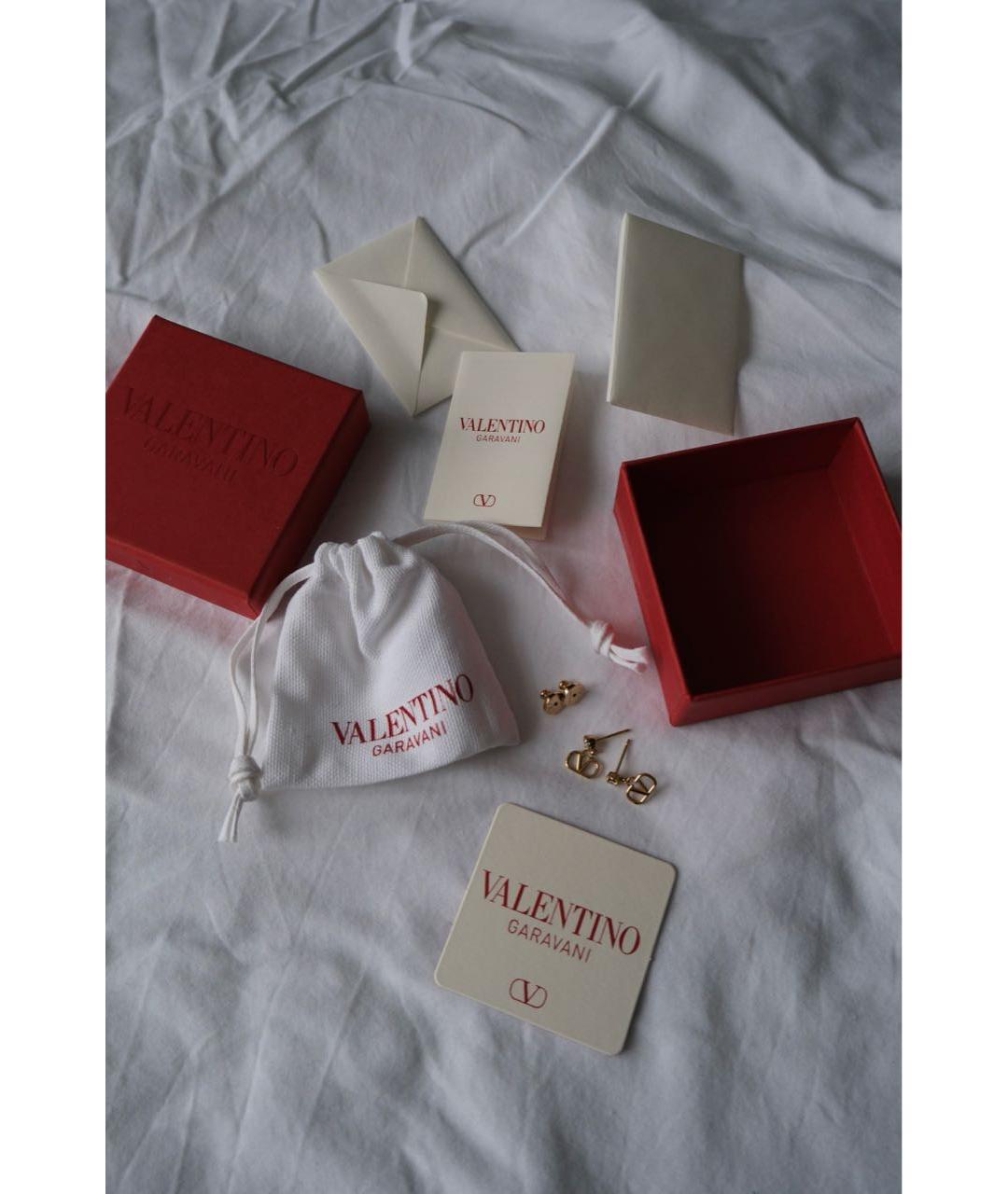 VALENTINO Золотые латунные серьги, фото 3