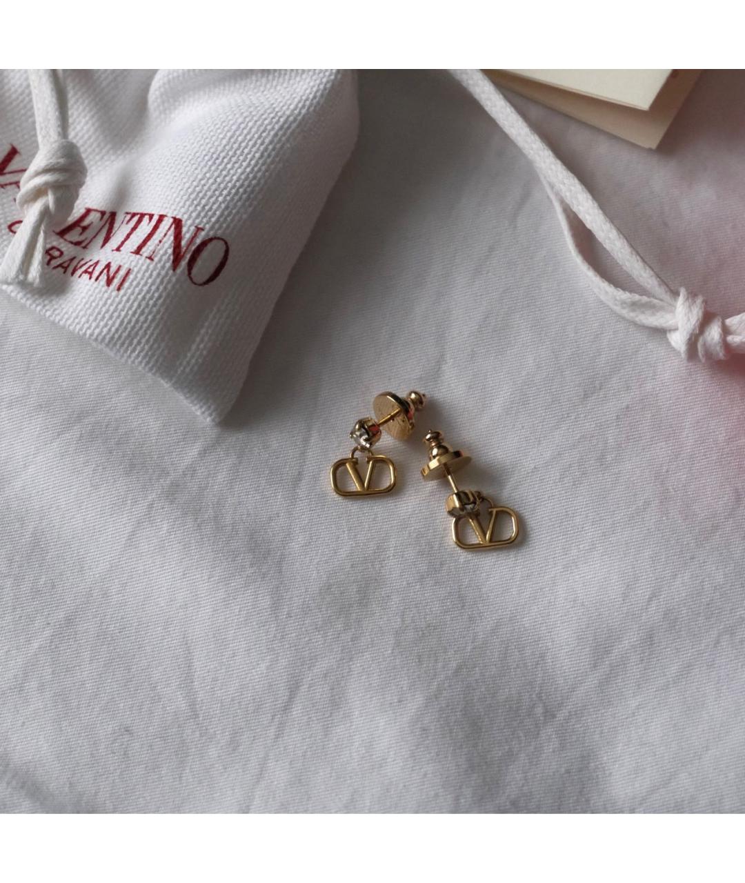 VALENTINO Золотые латунные серьги, фото 6