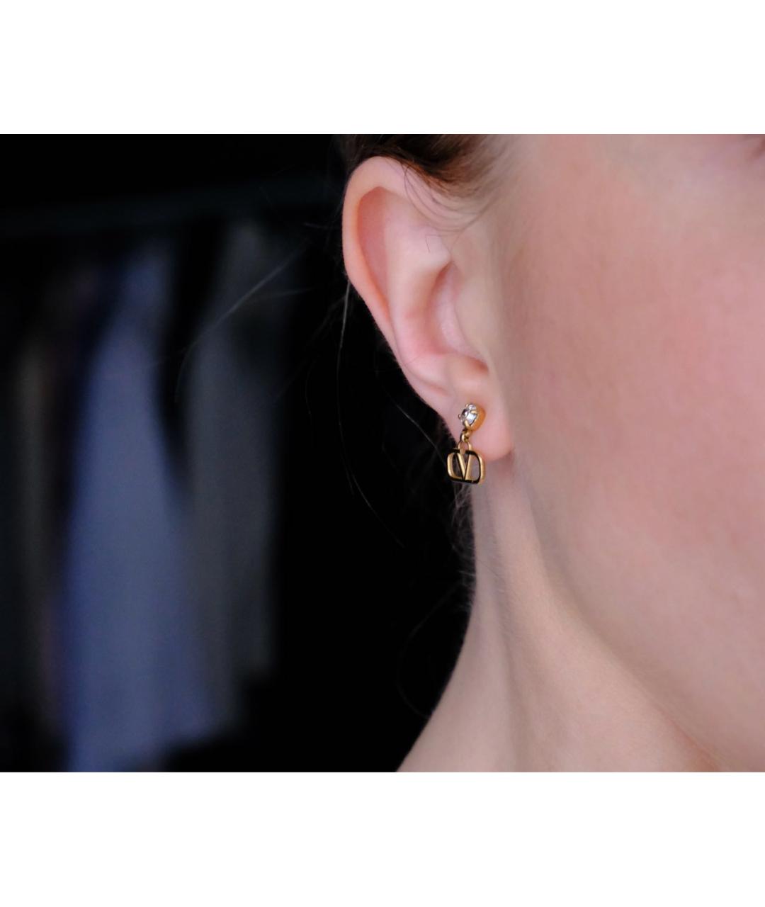 VALENTINO Золотые латунные серьги, фото 5