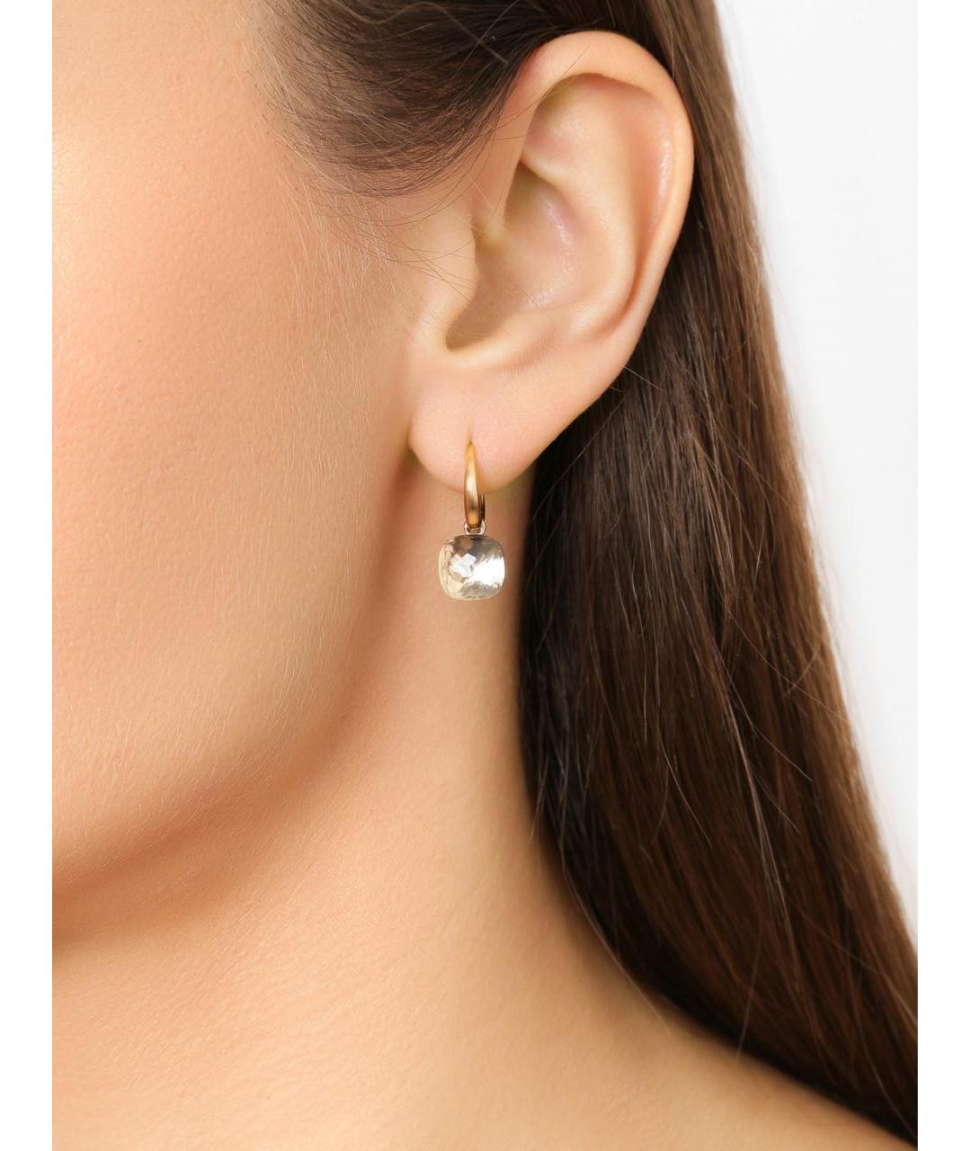 POMELLATO Бежевые серьги из желтого золота, фото 4