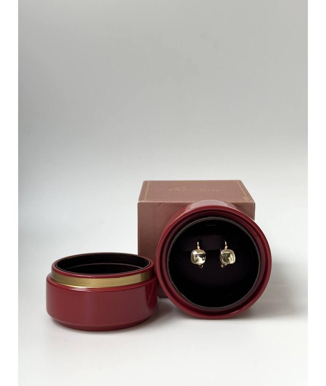 POMELLATO Бежевые серьги из желтого золота, фото 2