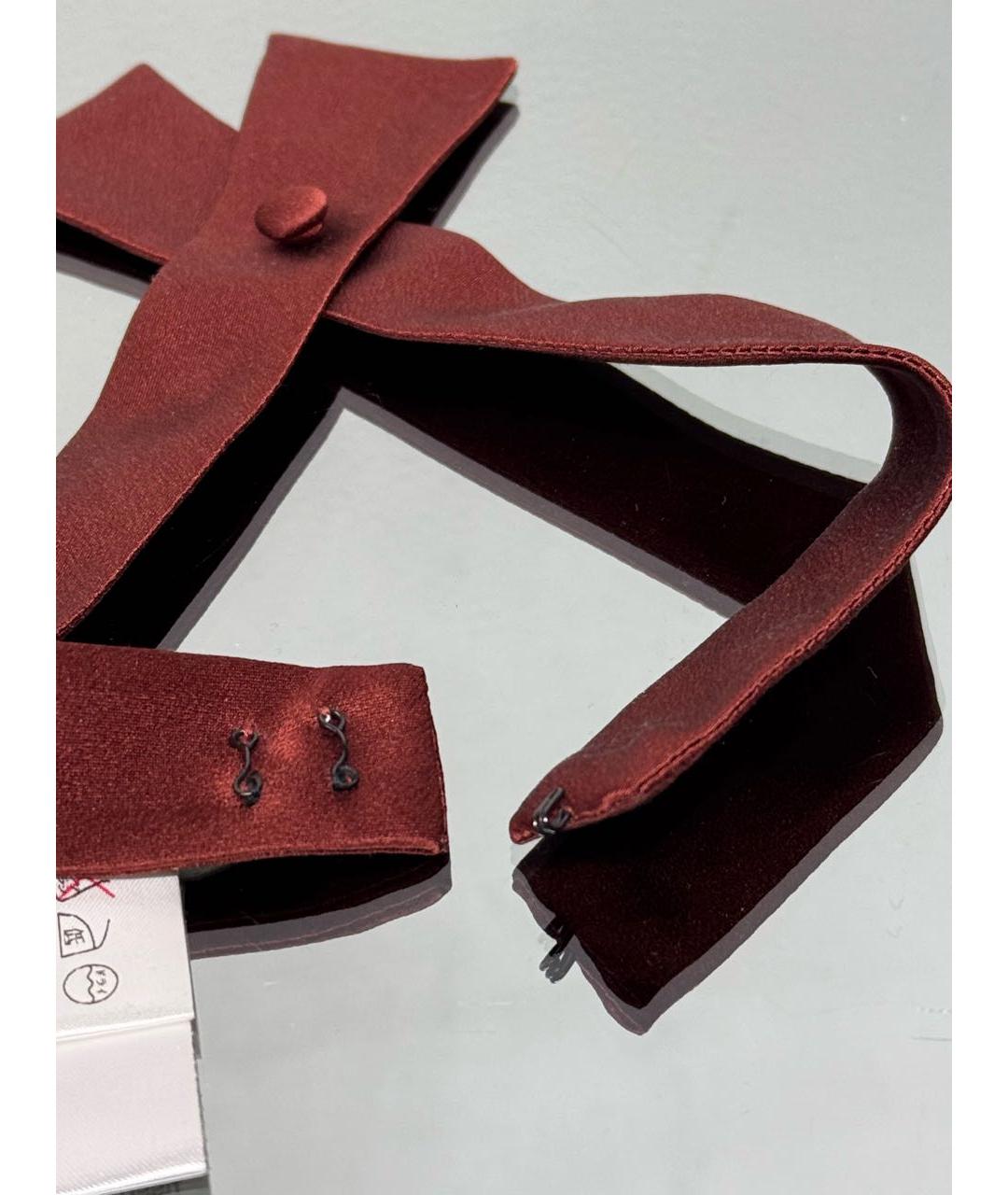 CHLOE Красный шелковый воротник, фото 3