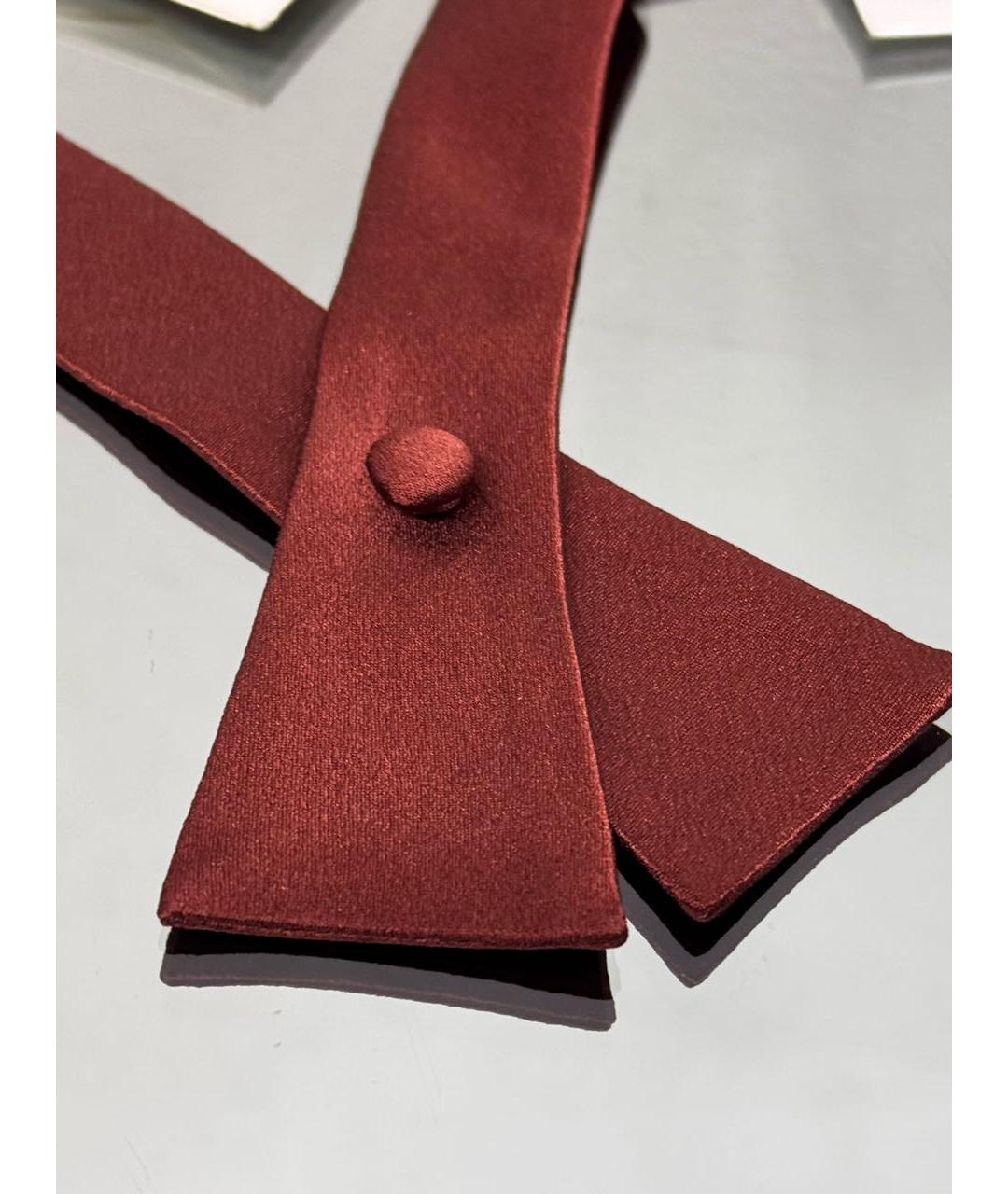 CHLOE Красный шелковый воротник, фото 2