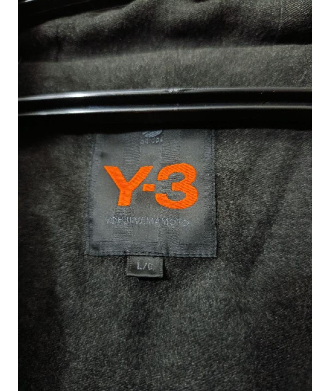 Y-3 Черная кожаная куртка, фото 5