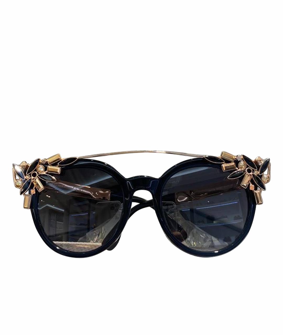 JIMMY CHOO Черные пластиковые солнцезащитные очки, фото 1