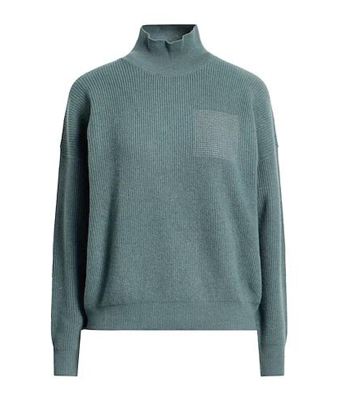 PESERICO Зеленая шерстяная водолазка, фото 1