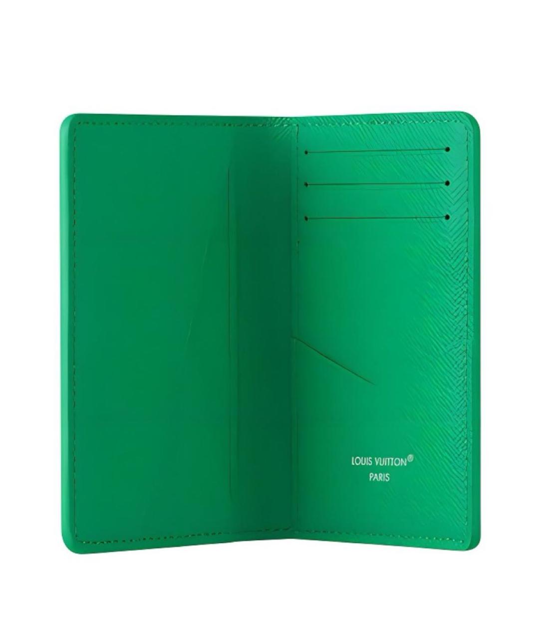 LOUIS VUITTON Зеленый кардхолдер, фото 4