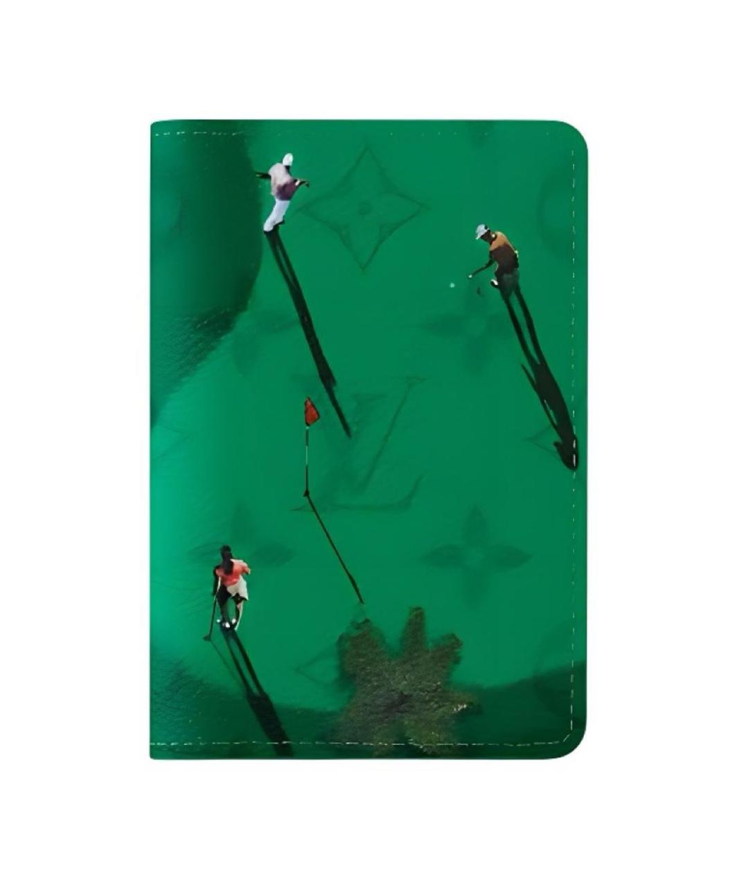 LOUIS VUITTON Зеленый кардхолдер, фото 5