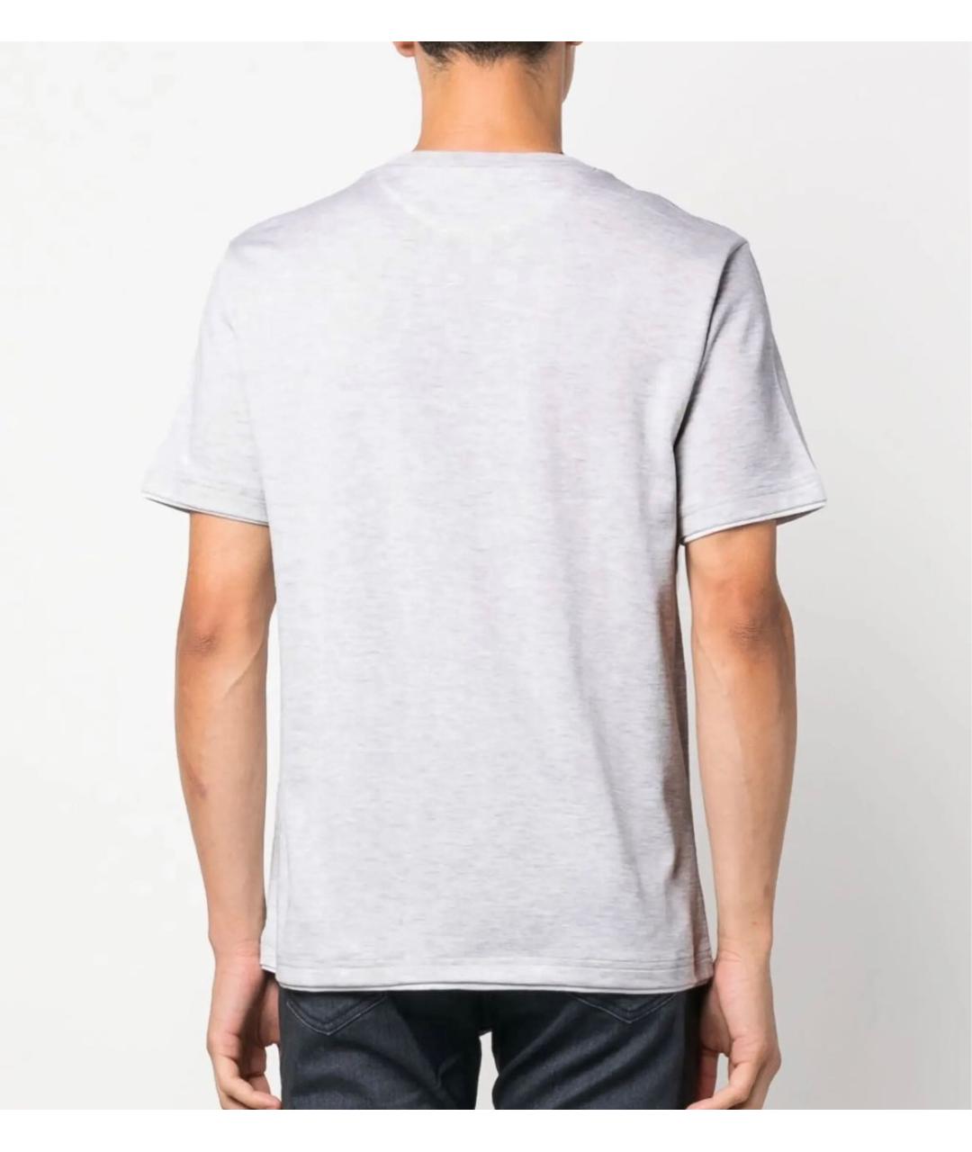 ELEVENTY Серая хлопковая футболка, фото 2