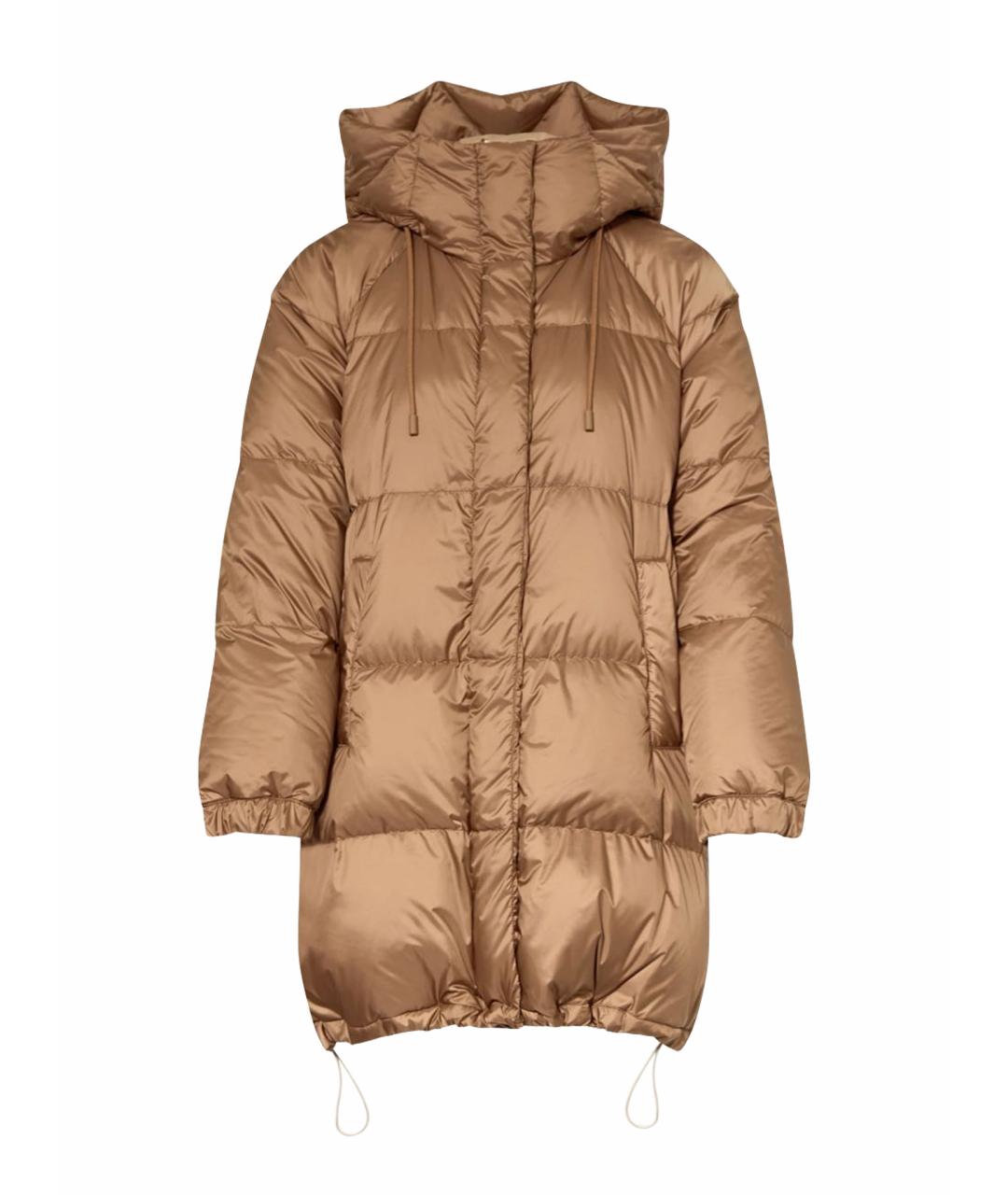 WEEKEND MAX MARA Бежевый полиэстеровый пуховик, фото 1