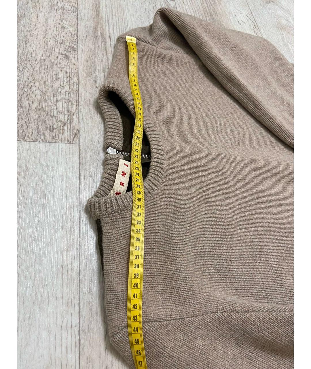MARNI Бежевый шерстяной джемпер / свитер, фото 6