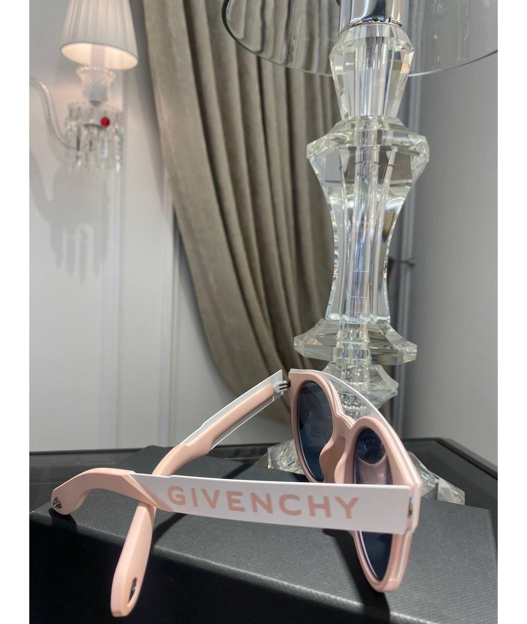 GIVENCHY Розовые пластиковые солнцезащитные очки, фото 3