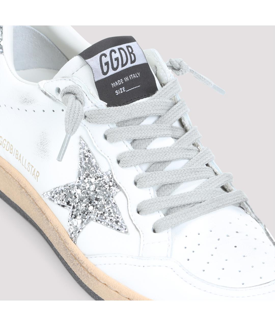GOLDEN GOOSE DELUXE BRAND Белые кожаные кеды, фото 3