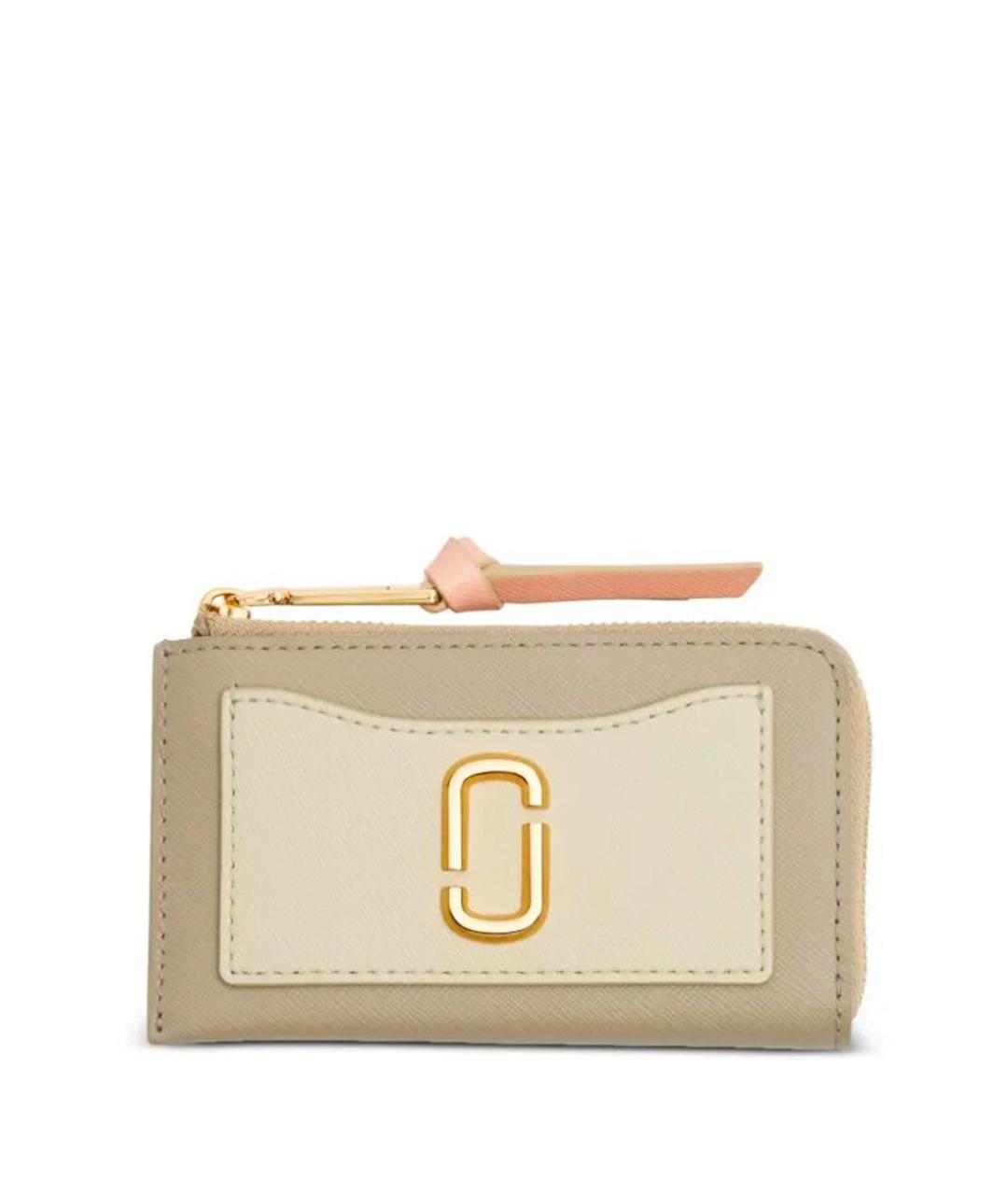 MARC JACOBS Бежевый кожаный кошелек, фото 1