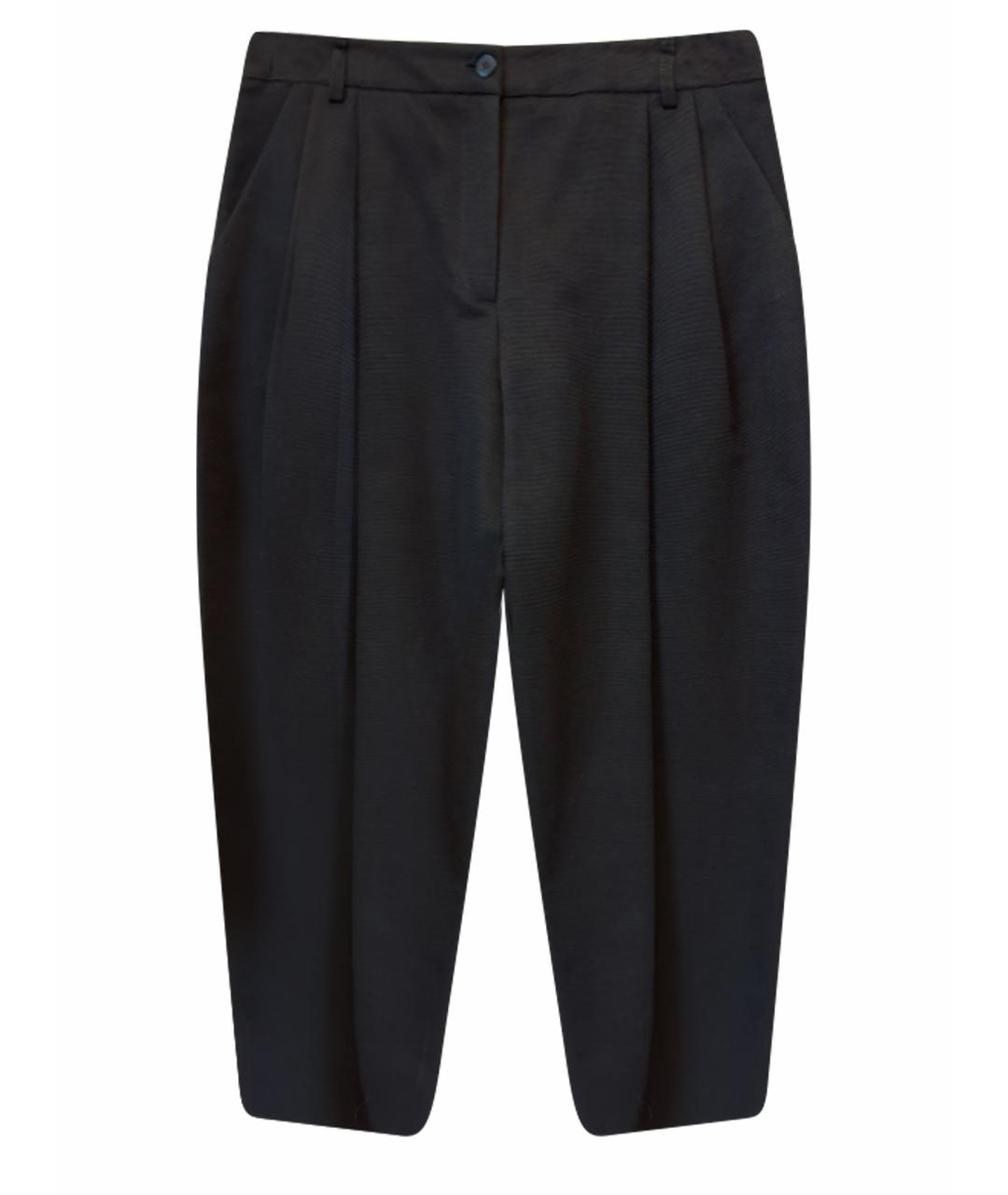 EMILIO PUCCI Темно-синие хлопко-эластановые брюки широкие, фото 1