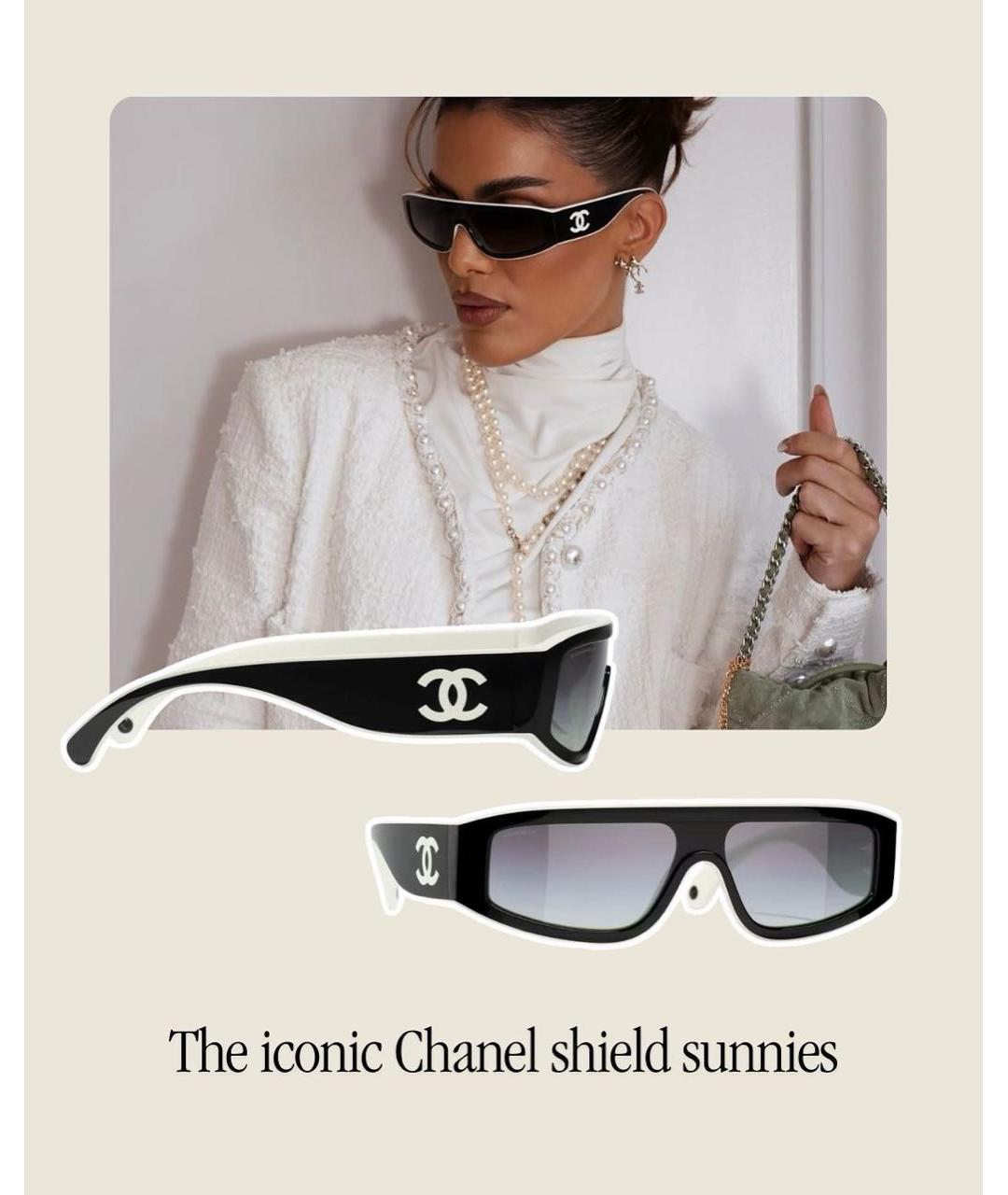 CHANEL Черные пластиковые солнцезащитные очки, фото 5