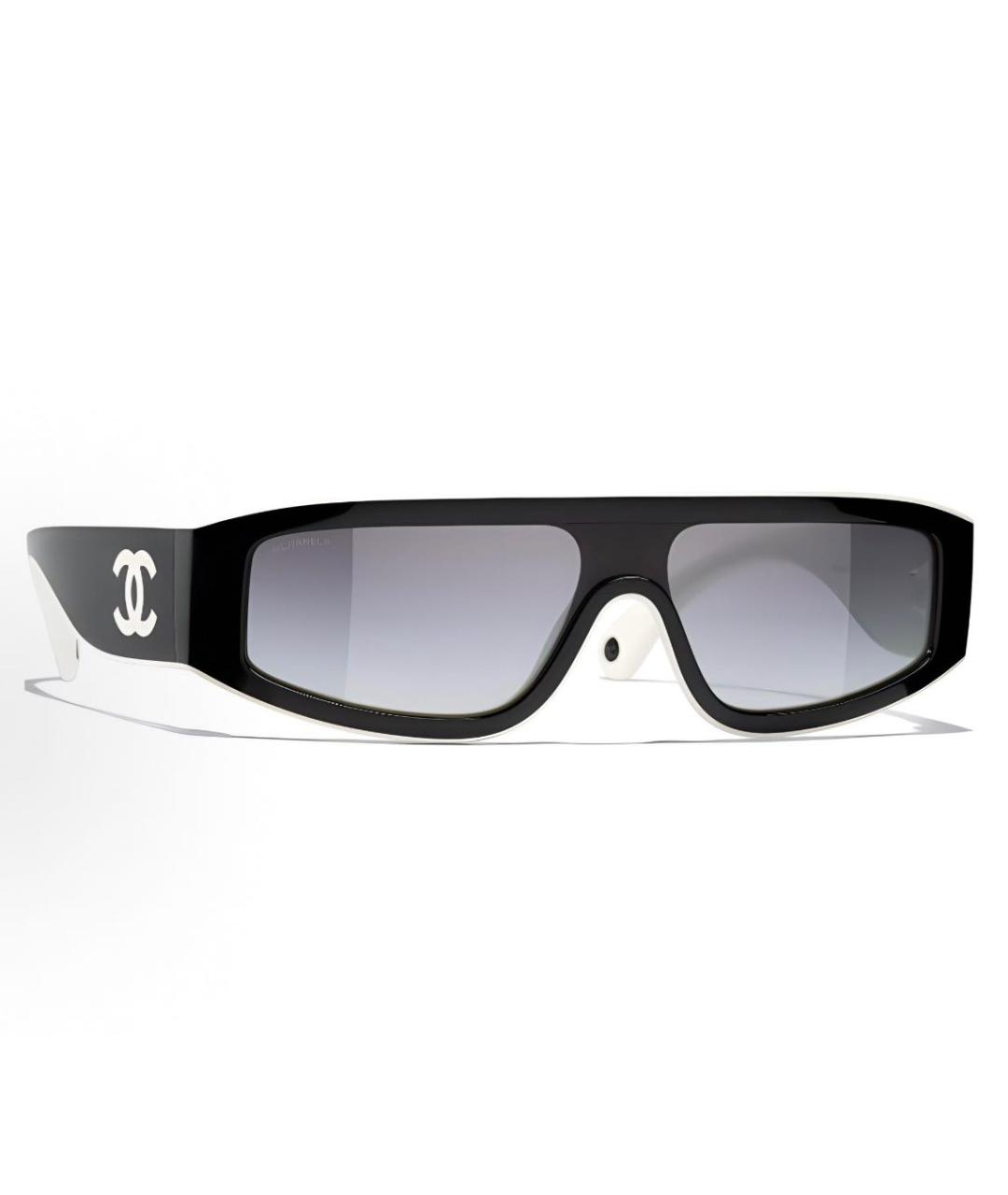 CHANEL Черные пластиковые солнцезащитные очки, фото 6