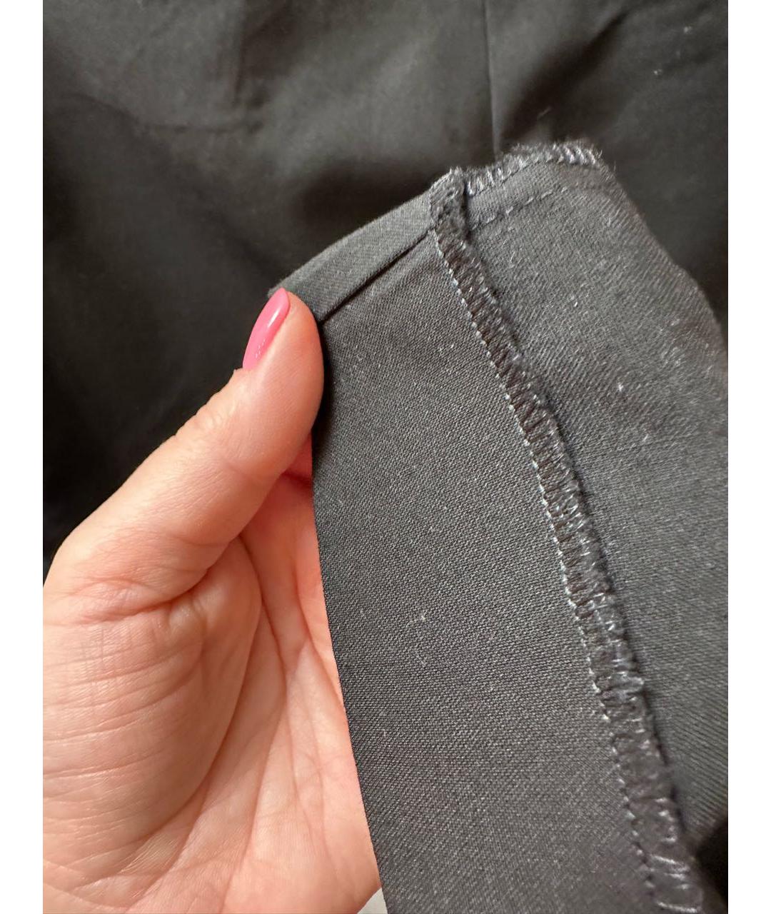 WEEKEND MAX MARA Черные шерстяные брюки узкие, фото 5