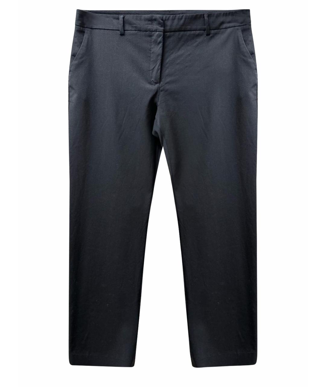 WEEKEND MAX MARA Черные шерстяные брюки узкие, фото 1