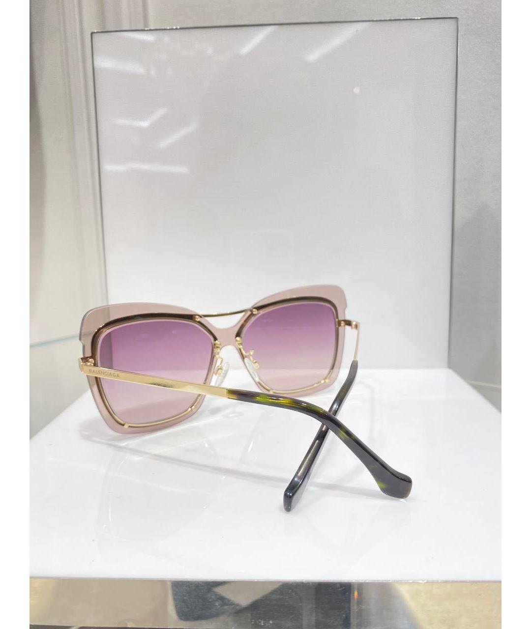 BALENCIAGA Мульти металлические солнцезащитные очки, фото 3