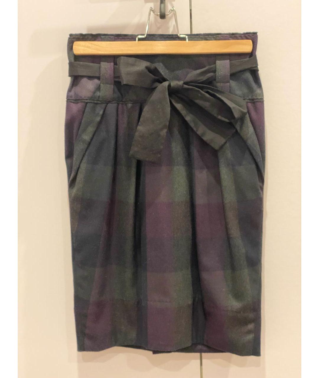 HUGO BOSS Мульти вискозная юбка миди, фото 4