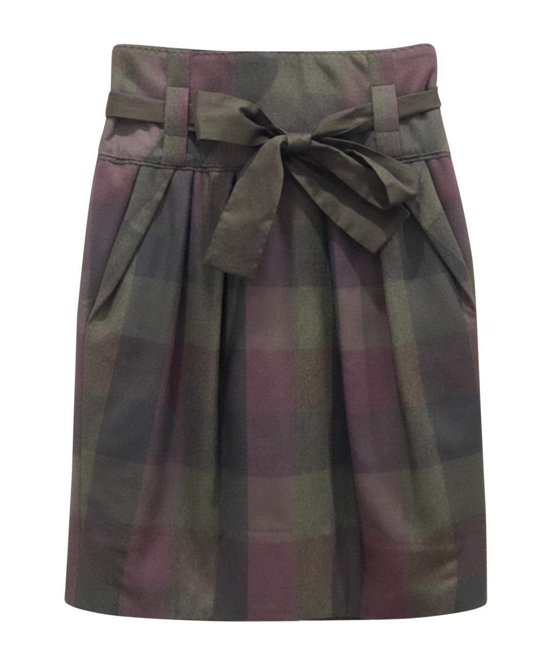 HUGO BOSS Мульти вискозная юбка миди, фото 1