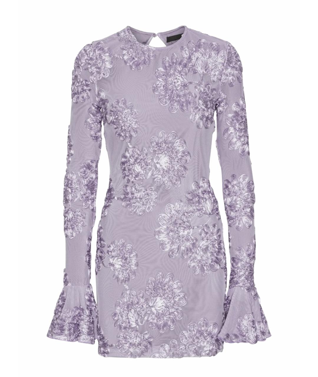 ROTATE Фиолетовое полиэстеровое коктейльное платье, фото 1