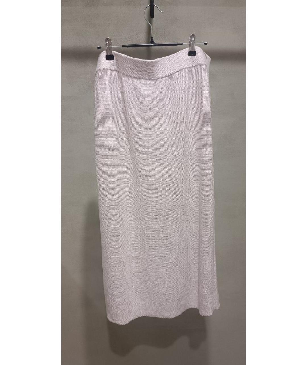 FABIANA FILIPPI Бежевая хлопковая юбка миди, фото 2