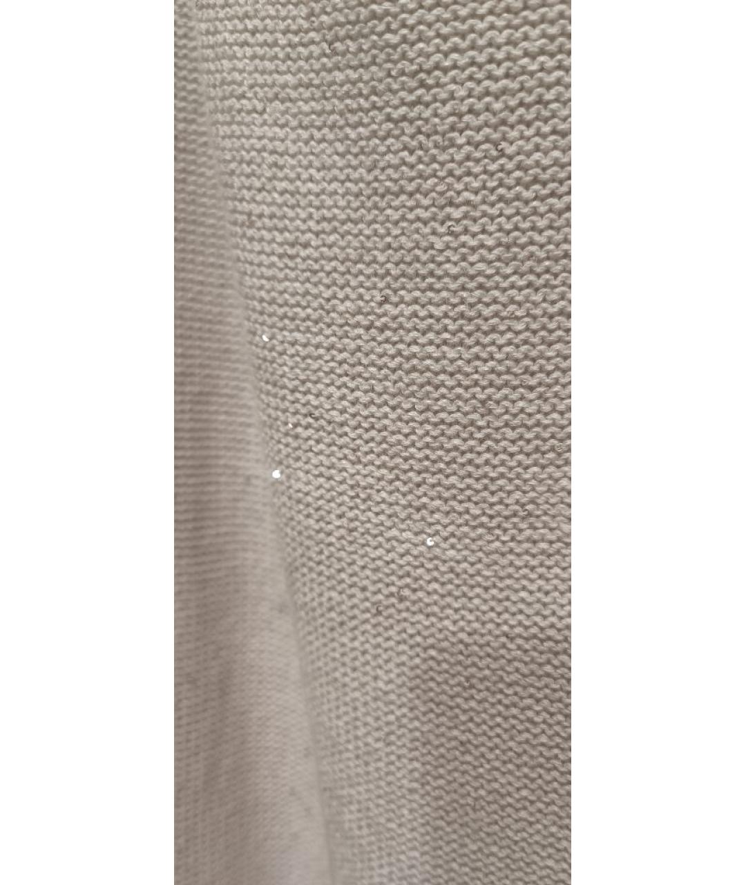 FABIANA FILIPPI Бежевая хлопковая юбка миди, фото 6