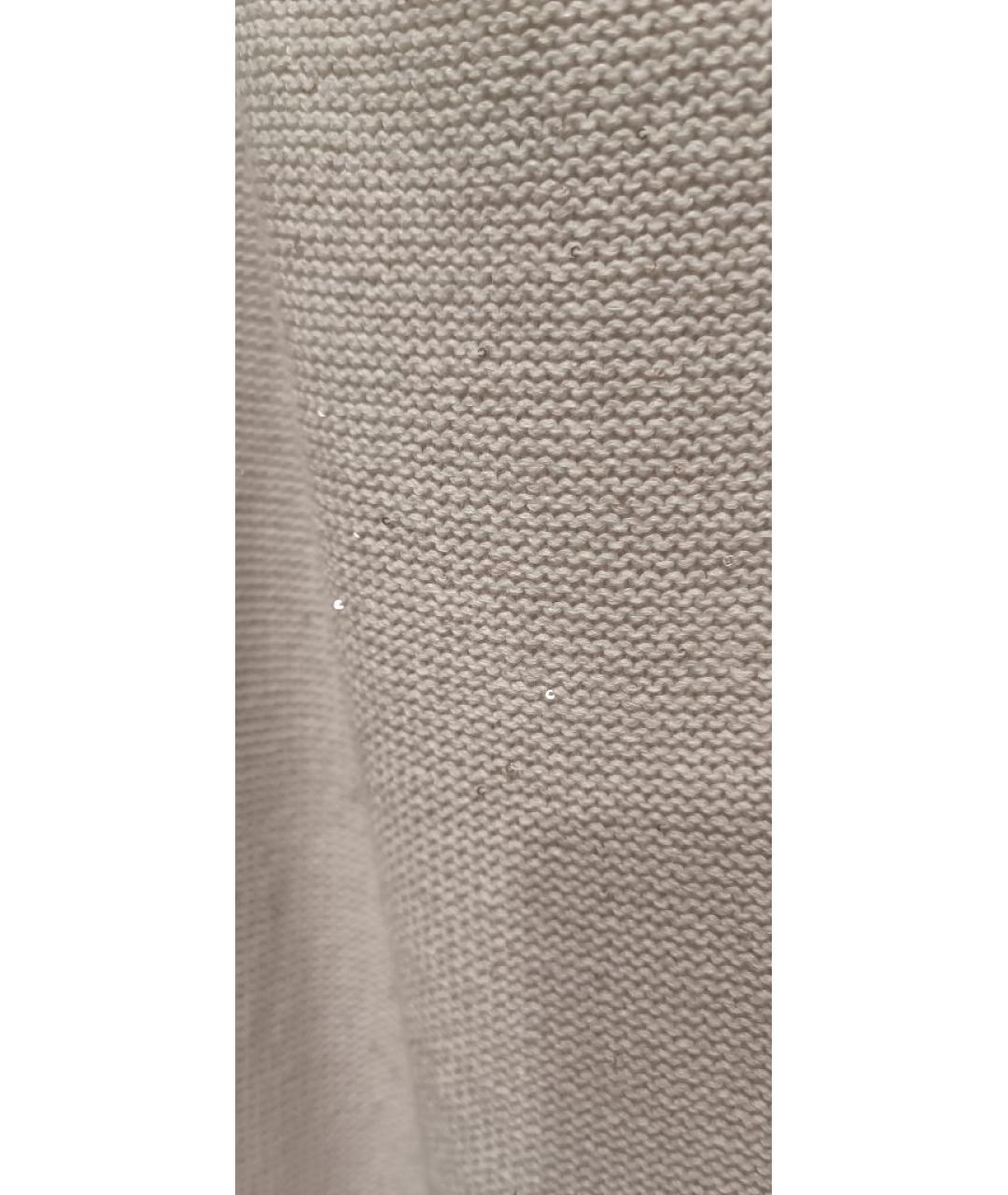 FABIANA FILIPPI Бежевая хлопковая юбка миди, фото 5