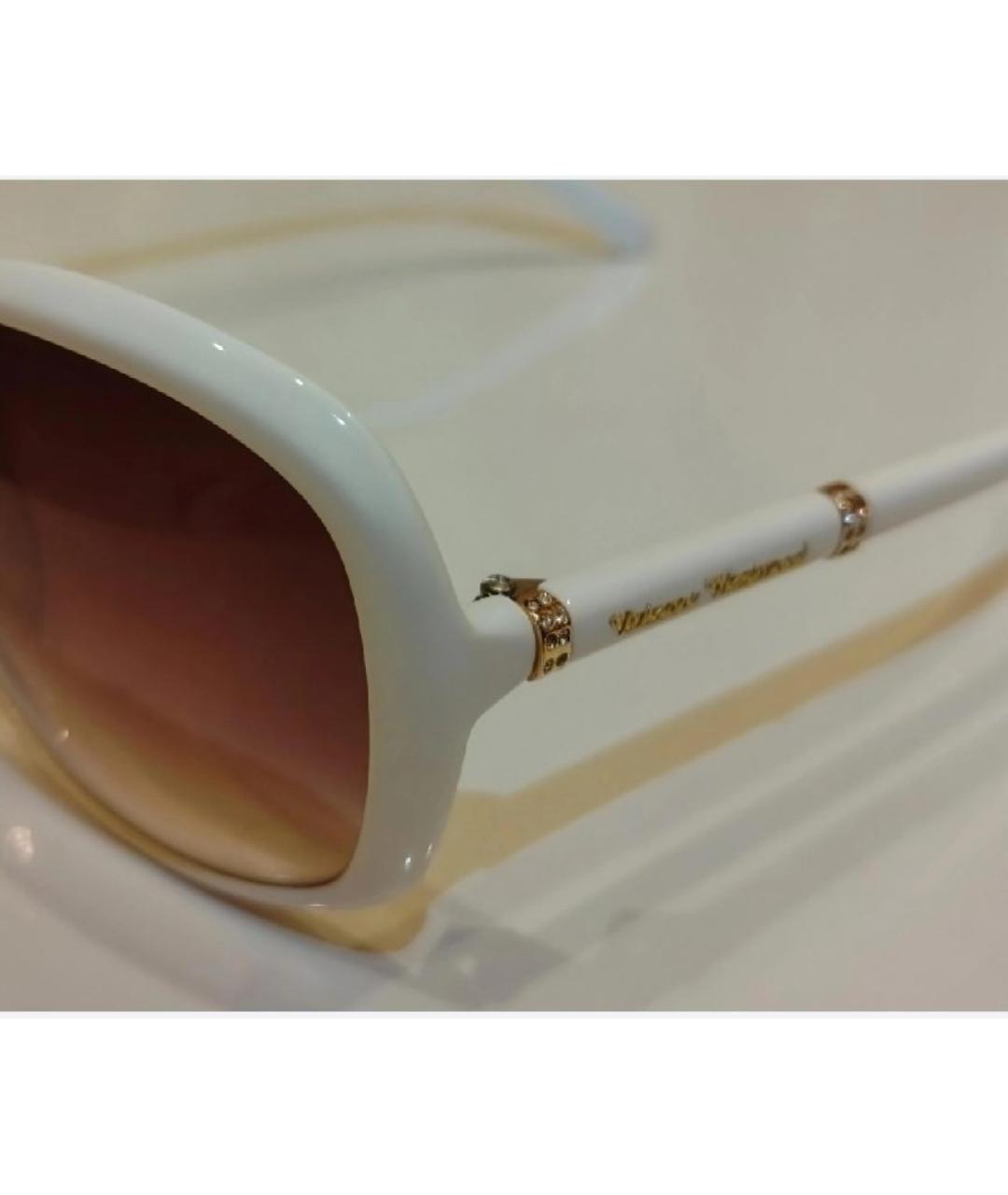 VIVIENNE WESTWOOD Белые пластиковые солнцезащитные очки, фото 3
