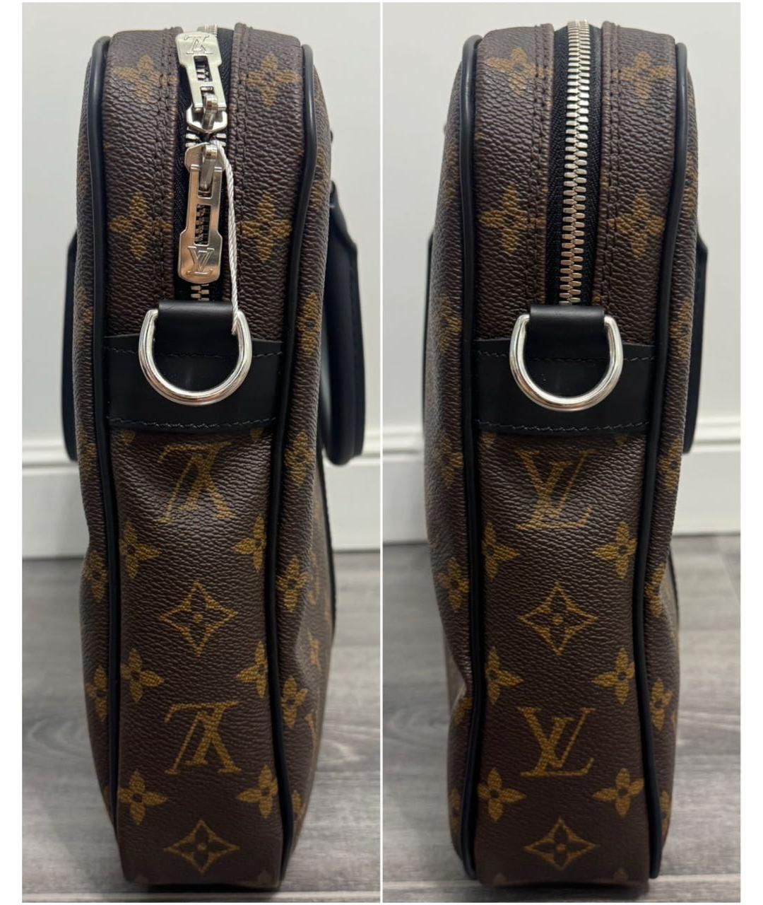 LOUIS VUITTON Коричневый портфель, фото 3