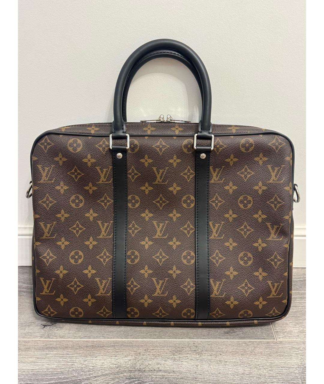LOUIS VUITTON Коричневый портфель, фото 2