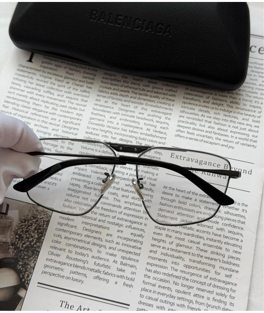 BALENCIAGA Серые металлические солнцезащитные очки, фото 4
