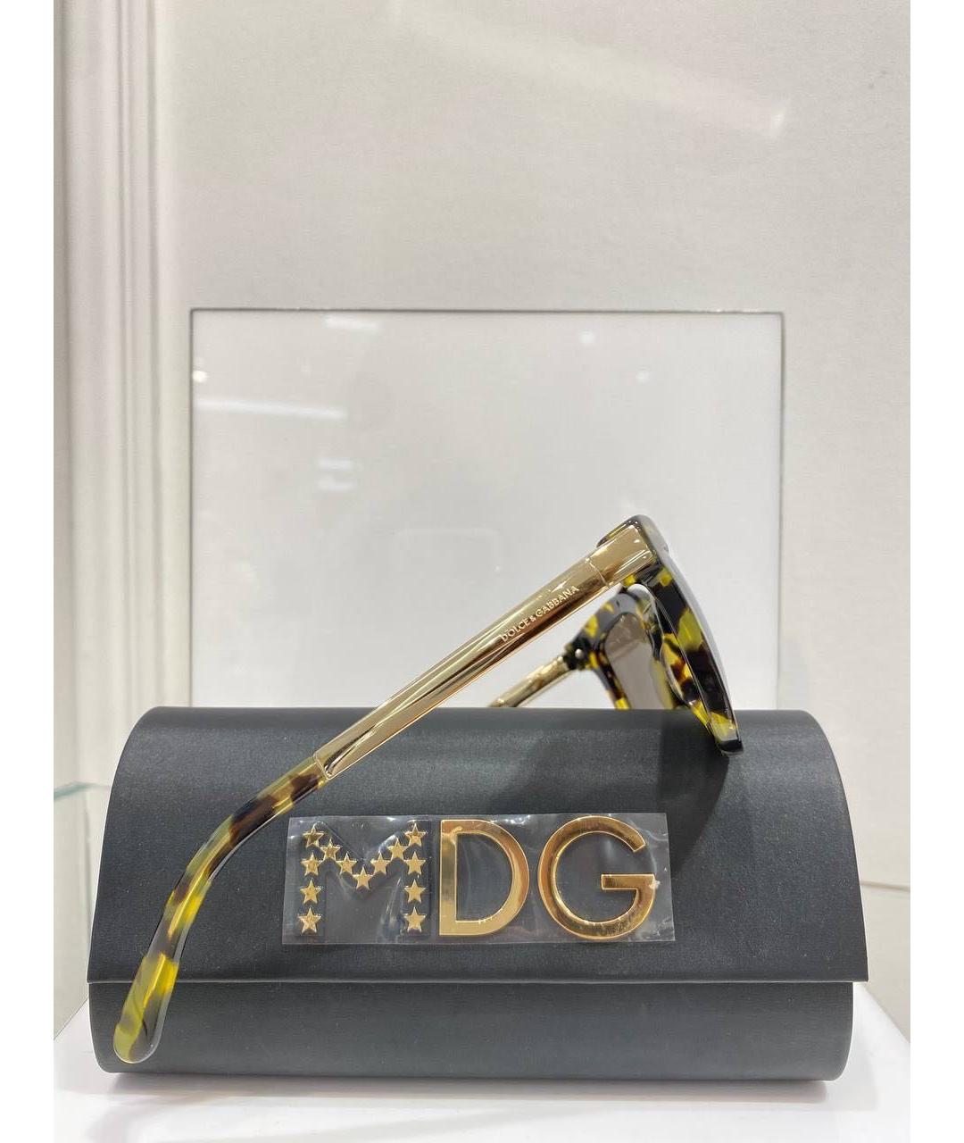 DOLCE&GABBANA Мульти металлические солнцезащитные очки, фото 3