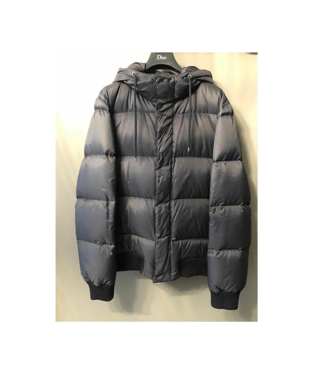 CHRISTIAN DIOR Темно-синяя полиэстеровая куртка, фото 6