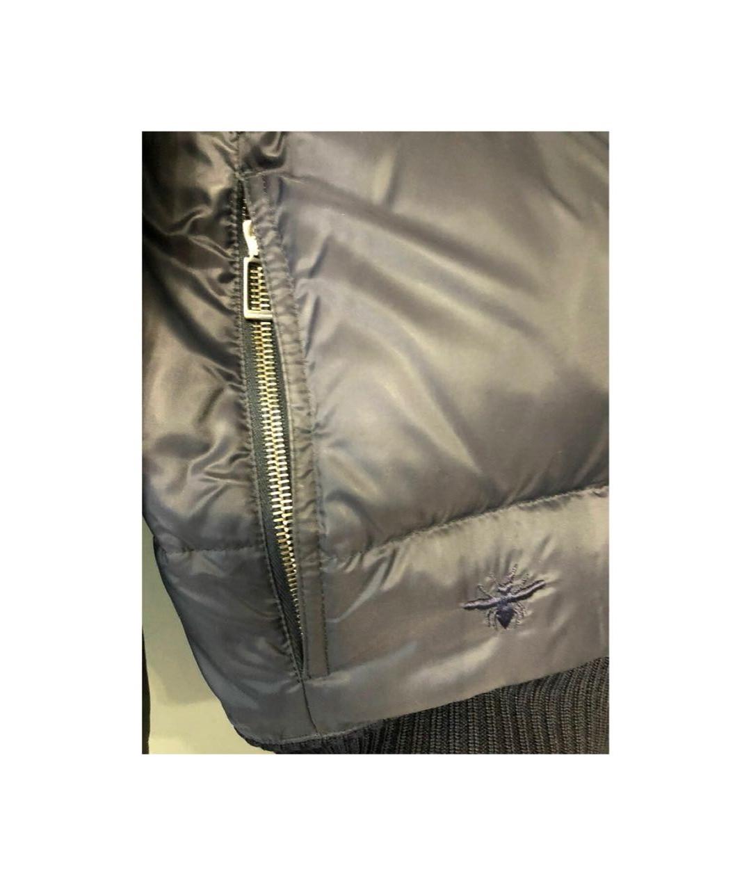 CHRISTIAN DIOR Темно-синяя полиэстеровая куртка, фото 4