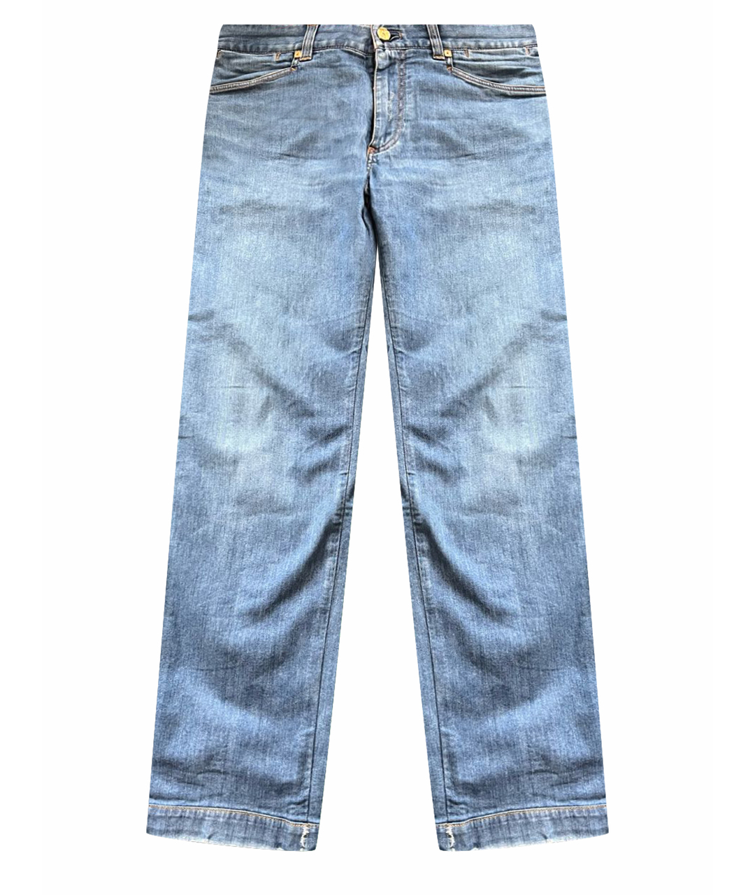 BILLIONAIRE Голубые хлопко-эластановые прямые джинсы, фото 1