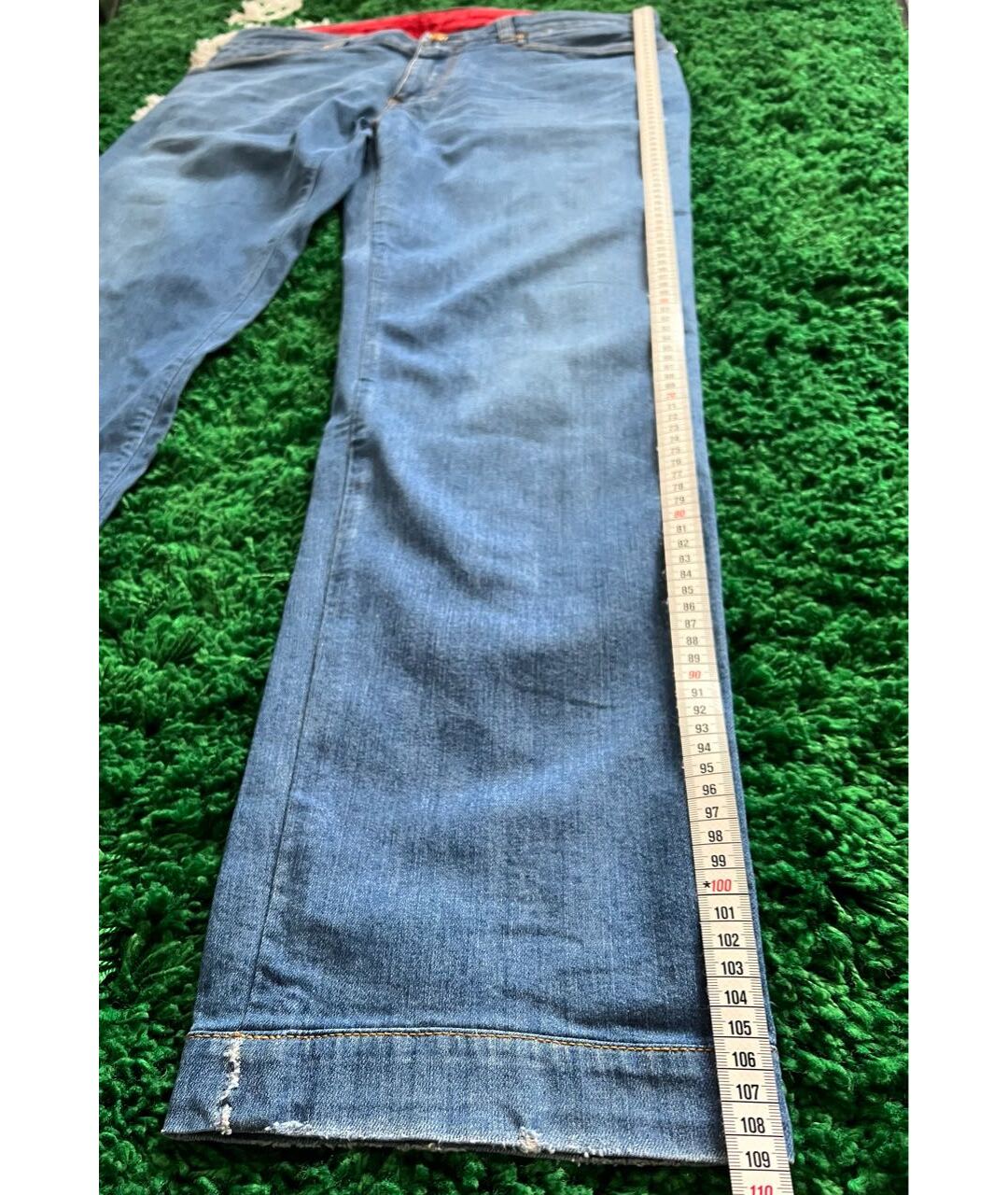 BILLIONAIRE Голубые хлопко-эластановые прямые джинсы, фото 8
