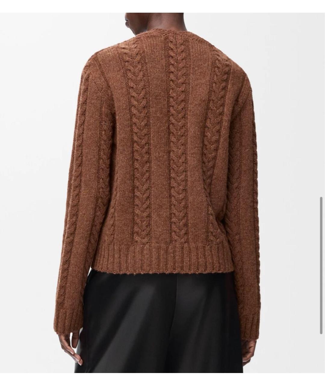 LOEWE Коричневый шерстяной джемпер / свитер, фото 3