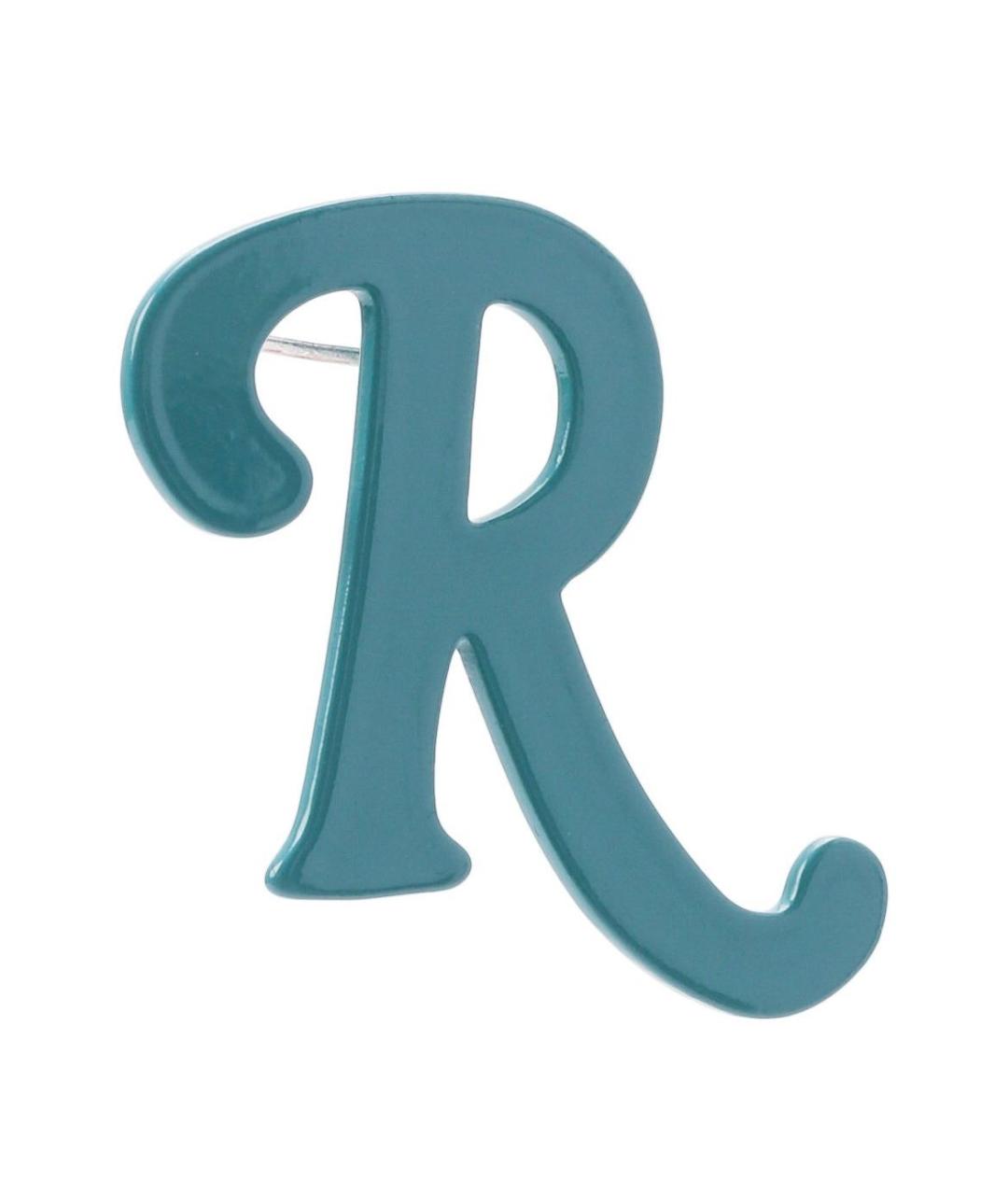 RAF SIMONS Бирюзовые металлические серьги, фото 3