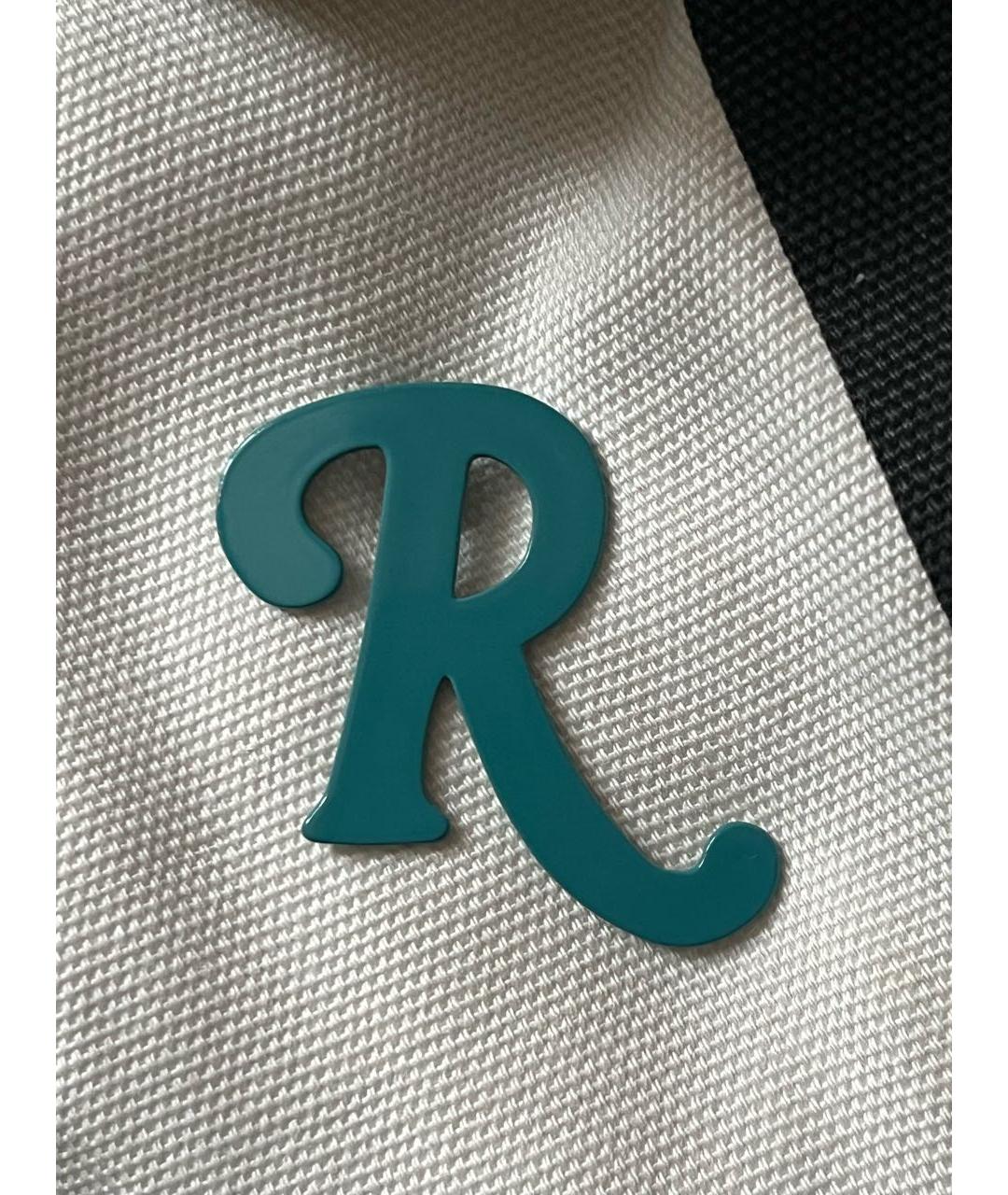 RAF SIMONS Бирюзовые металлические серьги, фото 5