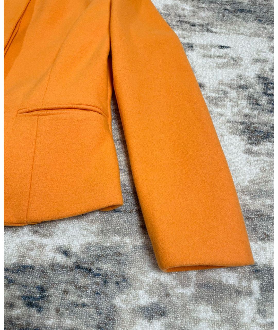 VERSACE JEANS COUTURE Оранжевый шерстяной жакет/пиджак, фото 4