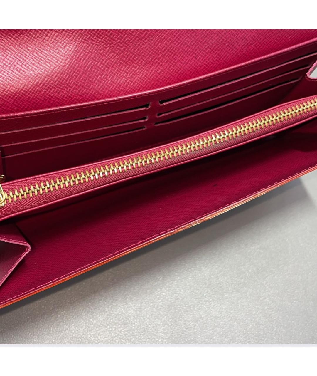 LOUIS VUITTON Белый кожаный кошелек, фото 8